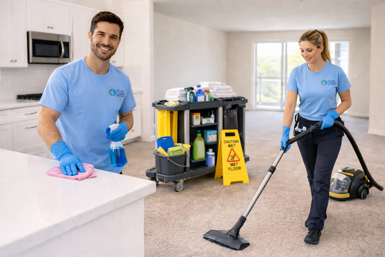 End of tenancy cleaning in a London flat