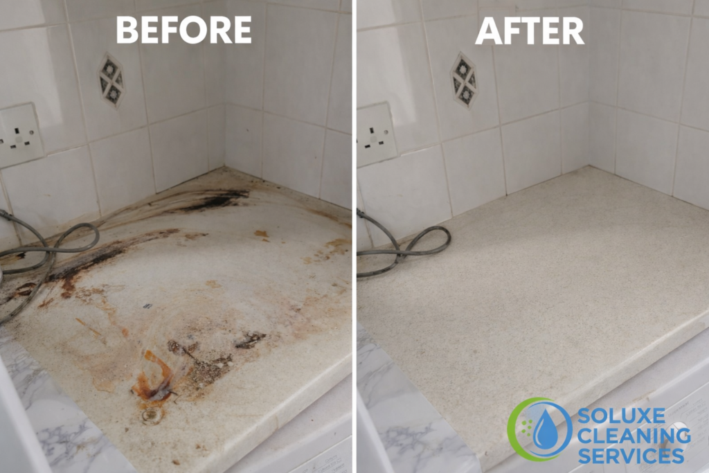 before vs after cleaning image