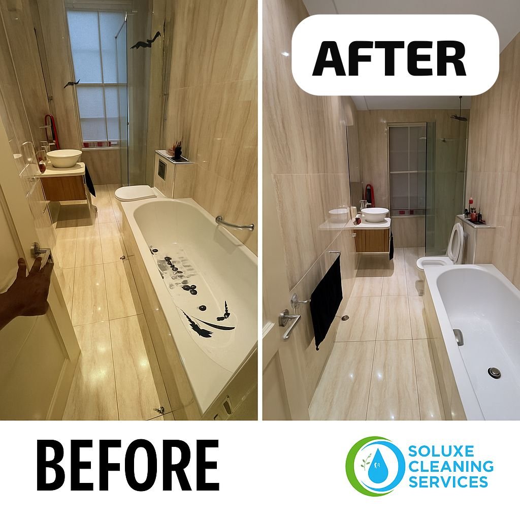 before vs after cleaning image
